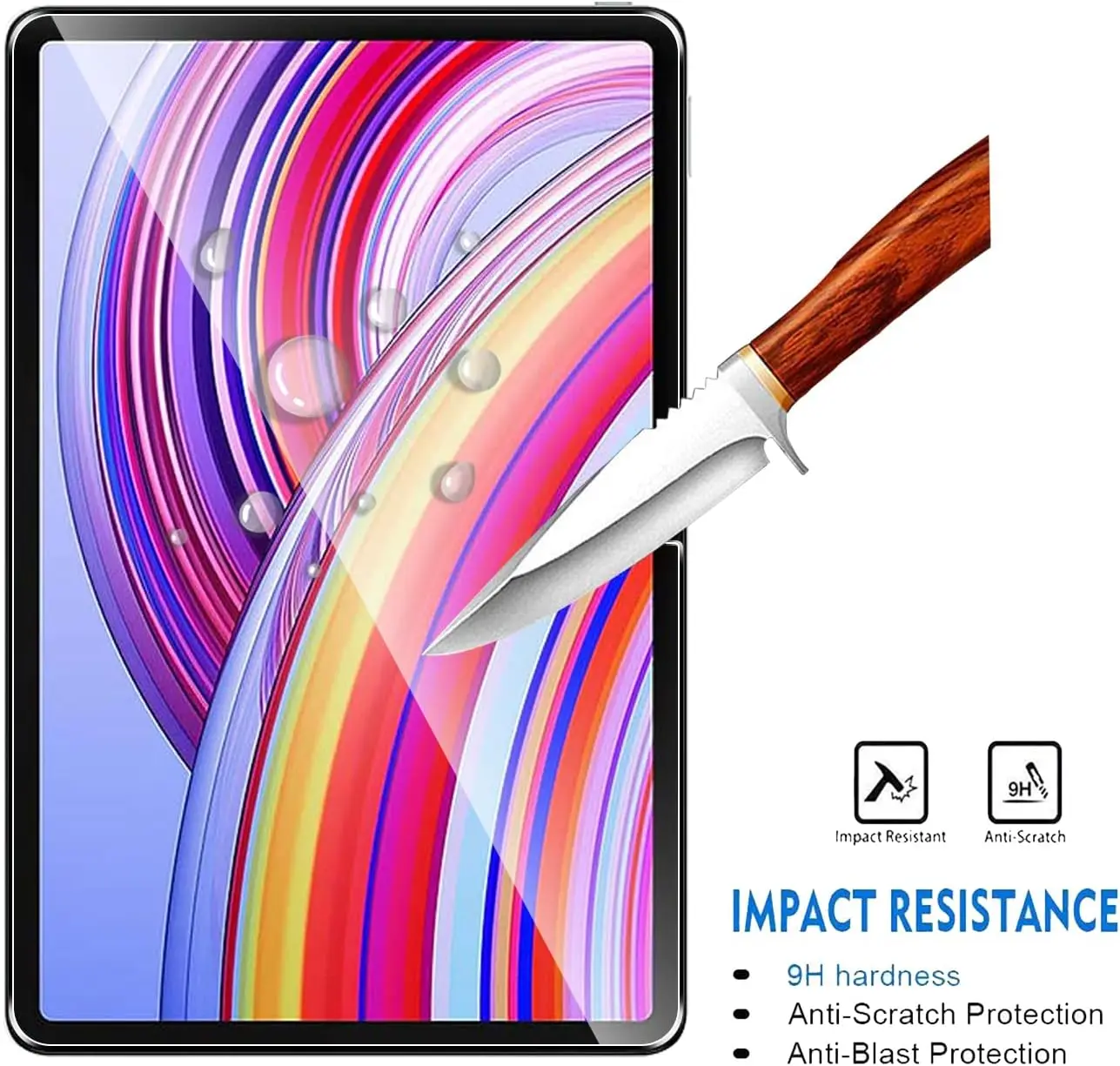 2pcs 9H Tempered Glass For Xiaomi Redmi Pad Pro 12.1 inch 2024 Clear Screen Protector Anti Scratch Protective Film 3