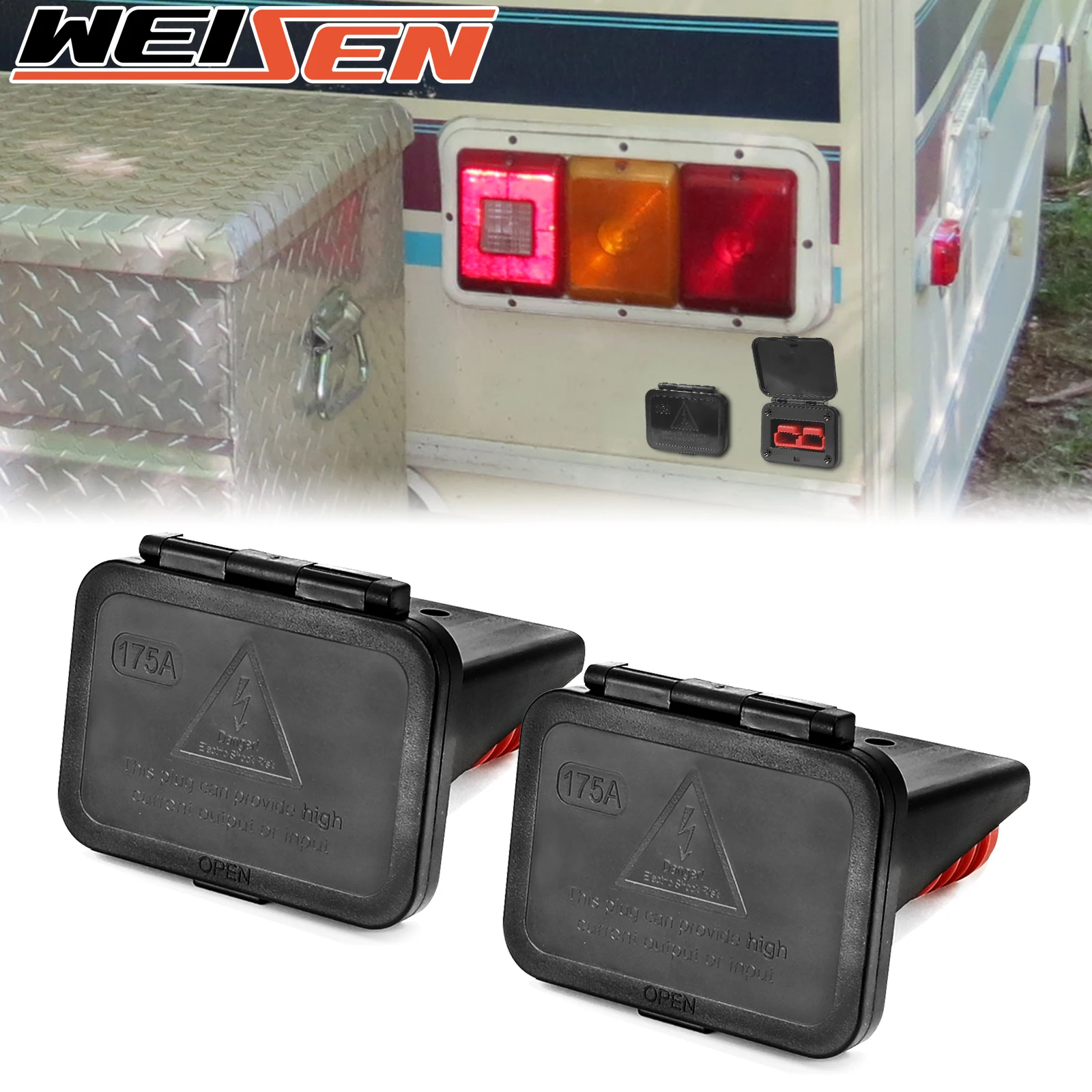 

2 шт., комплект электрических разъемов для быстрого подключения/разъема батареи 175 А для кабеля диаметром 1/0 для автофургонов, UTV, квадроциклов, грузовиков, лодок