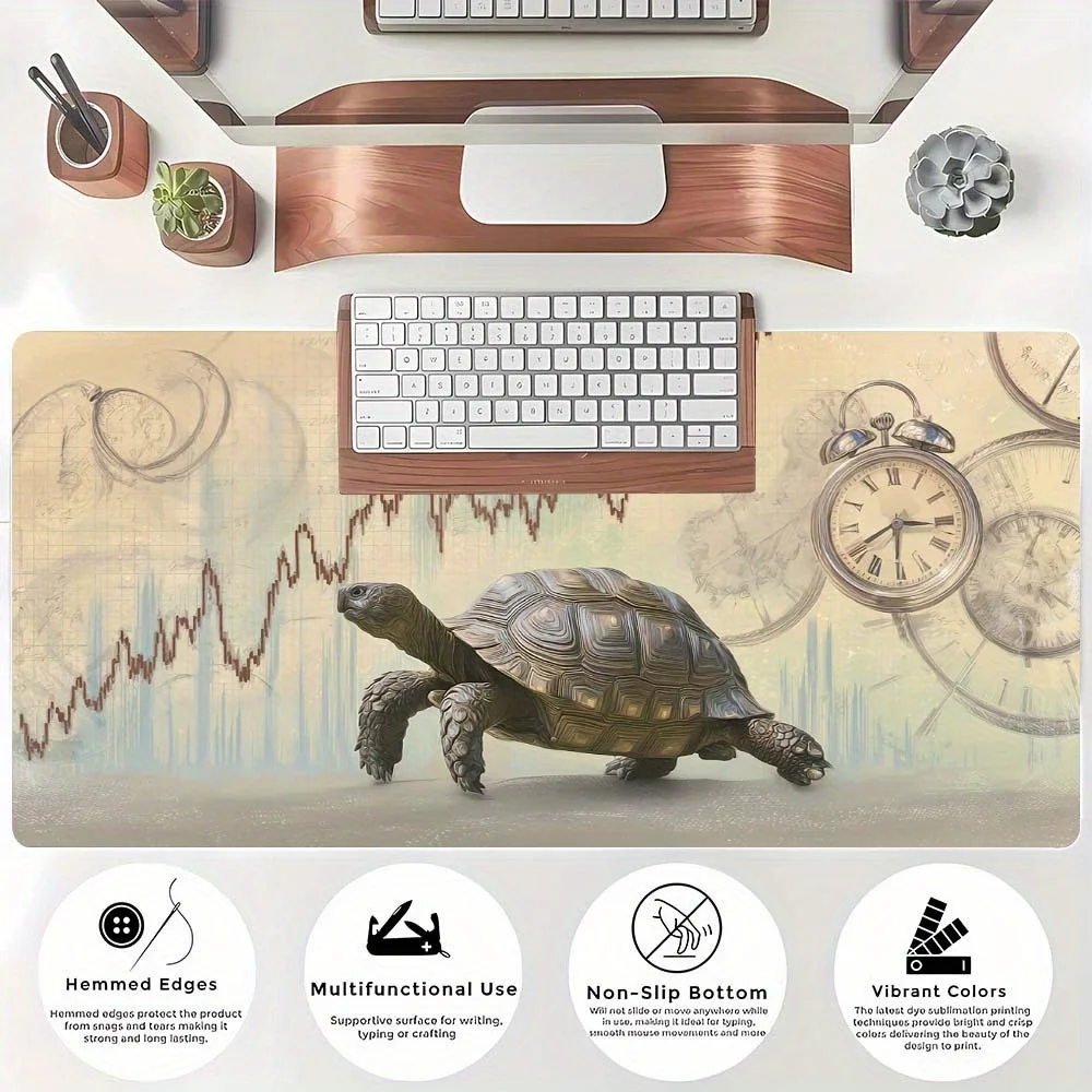 Cartes de stock et conception de trading tortue, tapis de souris, ordinateur antidérapant en caoutchouc, ordinateur portable, bureau, clavier épais, accessoires PC
