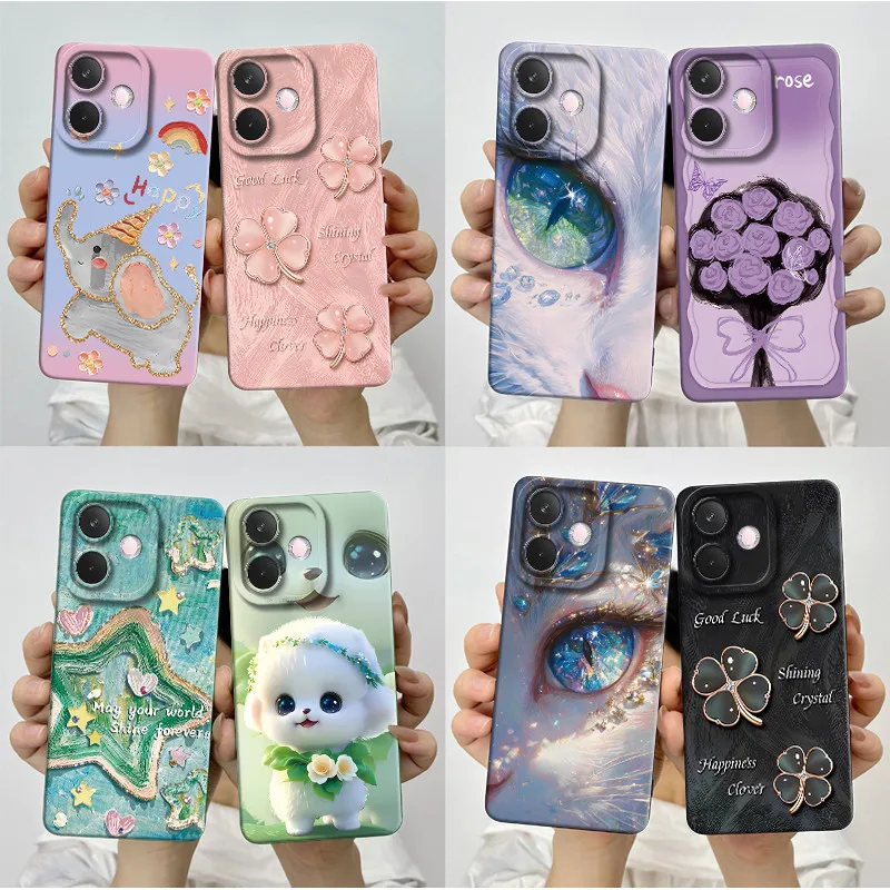 Phone Case For Oppo A5 Pro 5G Pretty Flowers Liquid Silicone Camera Full Protection Back Cover For OppoA5Pro A 5Pro Fundas Coque