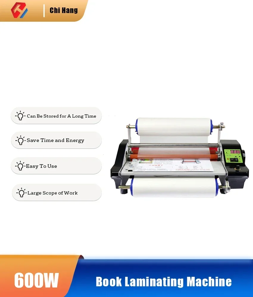 FM360S Photo Laminating Machine Electric Laminator Self-adhesive Crystal Label Hot&Cold Lamination Paper Book Laminating Machine