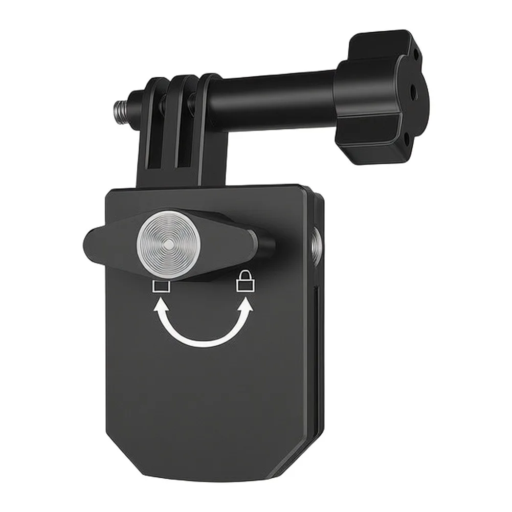 Aluminum Alloy Motorcycle Windshield Clip Mount for Insta360 X6 Camera Secure Attachment for Motorbike Riding Footage