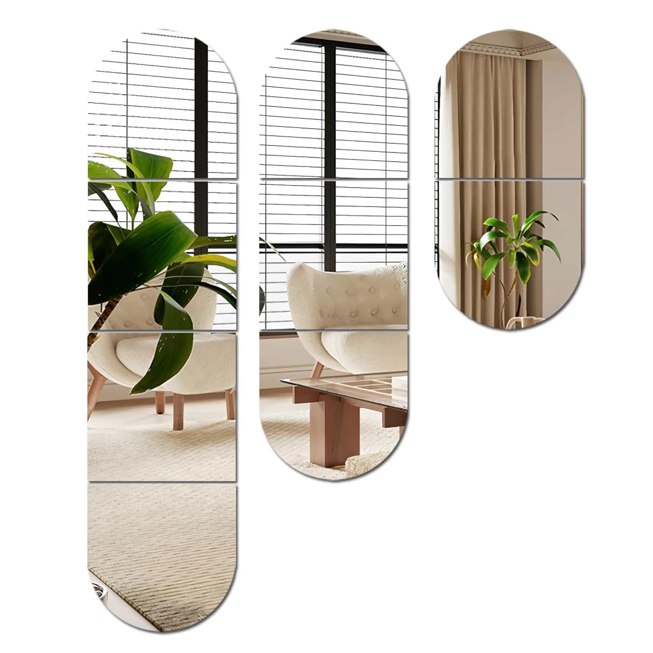

High definition acrylic mirror stickers for walls, full-length safety mirrors, adhesive mirrors, self-adhesive wall mounted cosm
