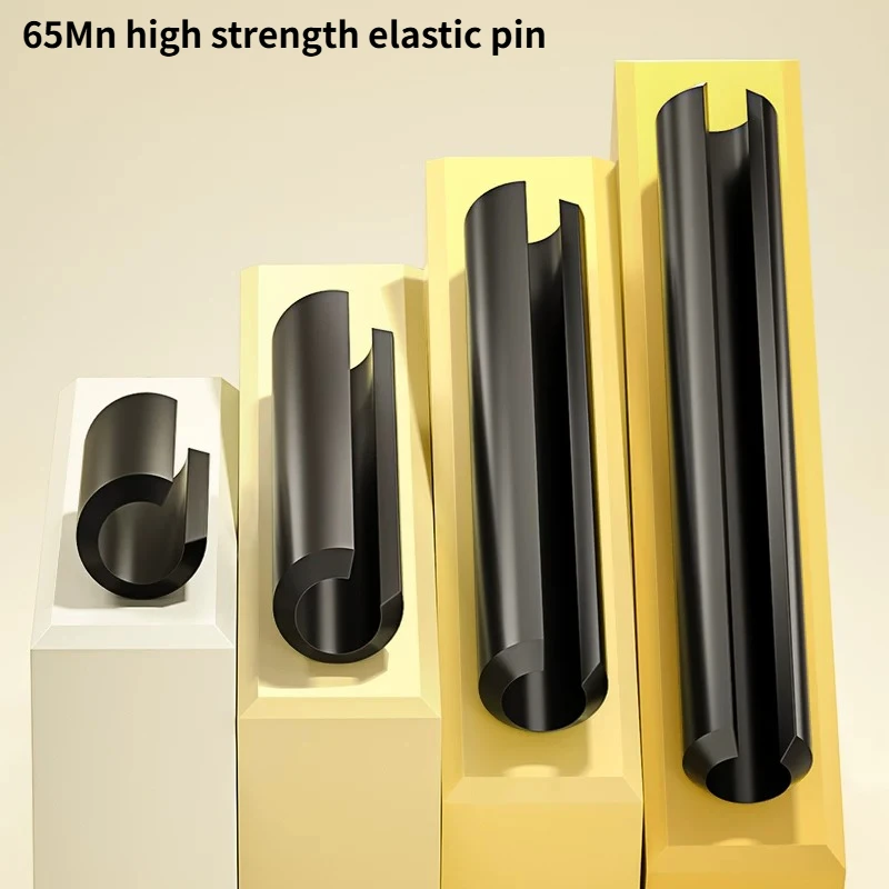 65MN Manganese Steel Elastic Pin Cotter Pin Spring  Cylindrical  Hollow  Positioning Shaft  M1.5M2M3M4