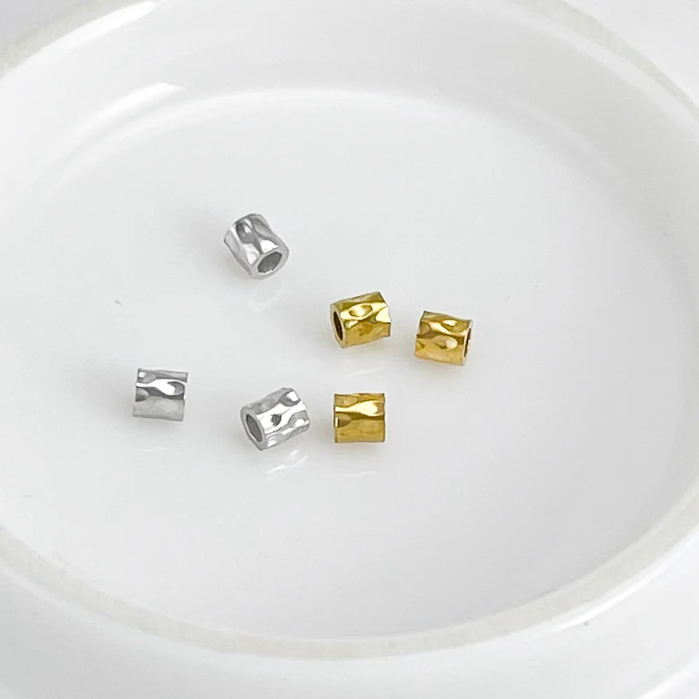 

Cordial Design 100Pcs 3*3MM Stainless Steel Bead/Jewelry Findings & Components/Spacer/Hand Made/DIY Necklace Accessories #195559