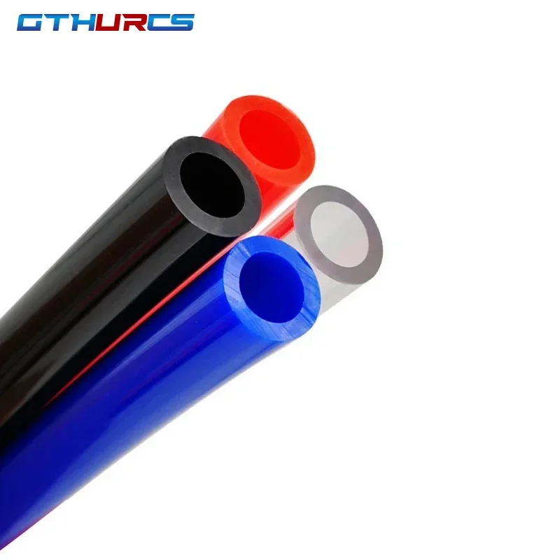 Flexible polyurethane pneumatic tubing for compressed air systems with high abrasion resistance and elasticity suitable for indu