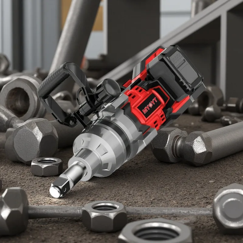 

[Hot Sale] 20V X 2 Brushless Cordless Impact Wrench 2800N.m Max Torque 0-1800rpm 1" Drive Stainless Steel Head 2-Speed Torque Ad