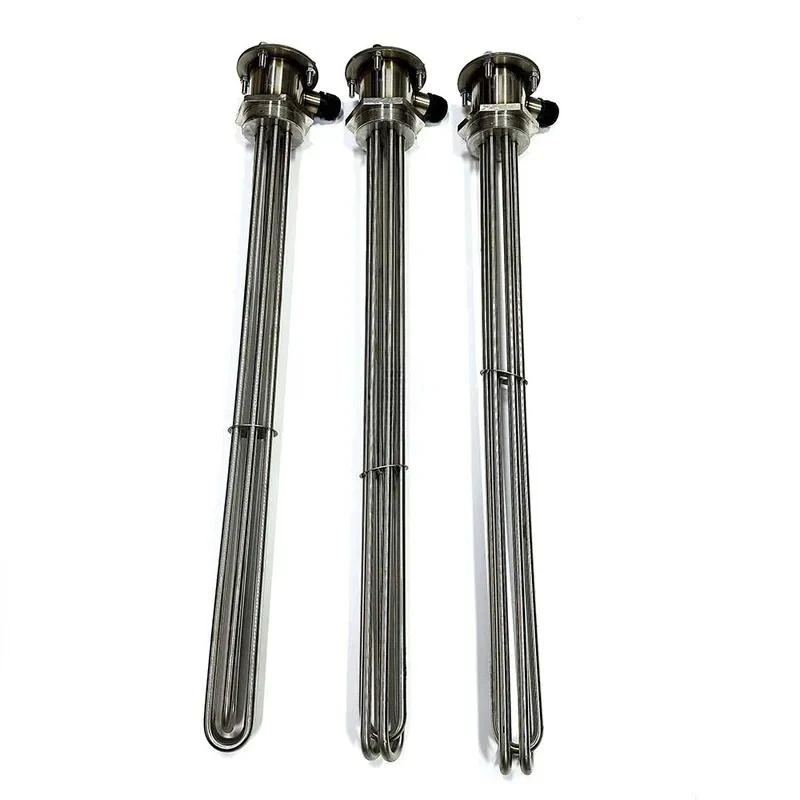 for stainless steel flanged heating tube 3 inch thread electric water tank oil drum immersion