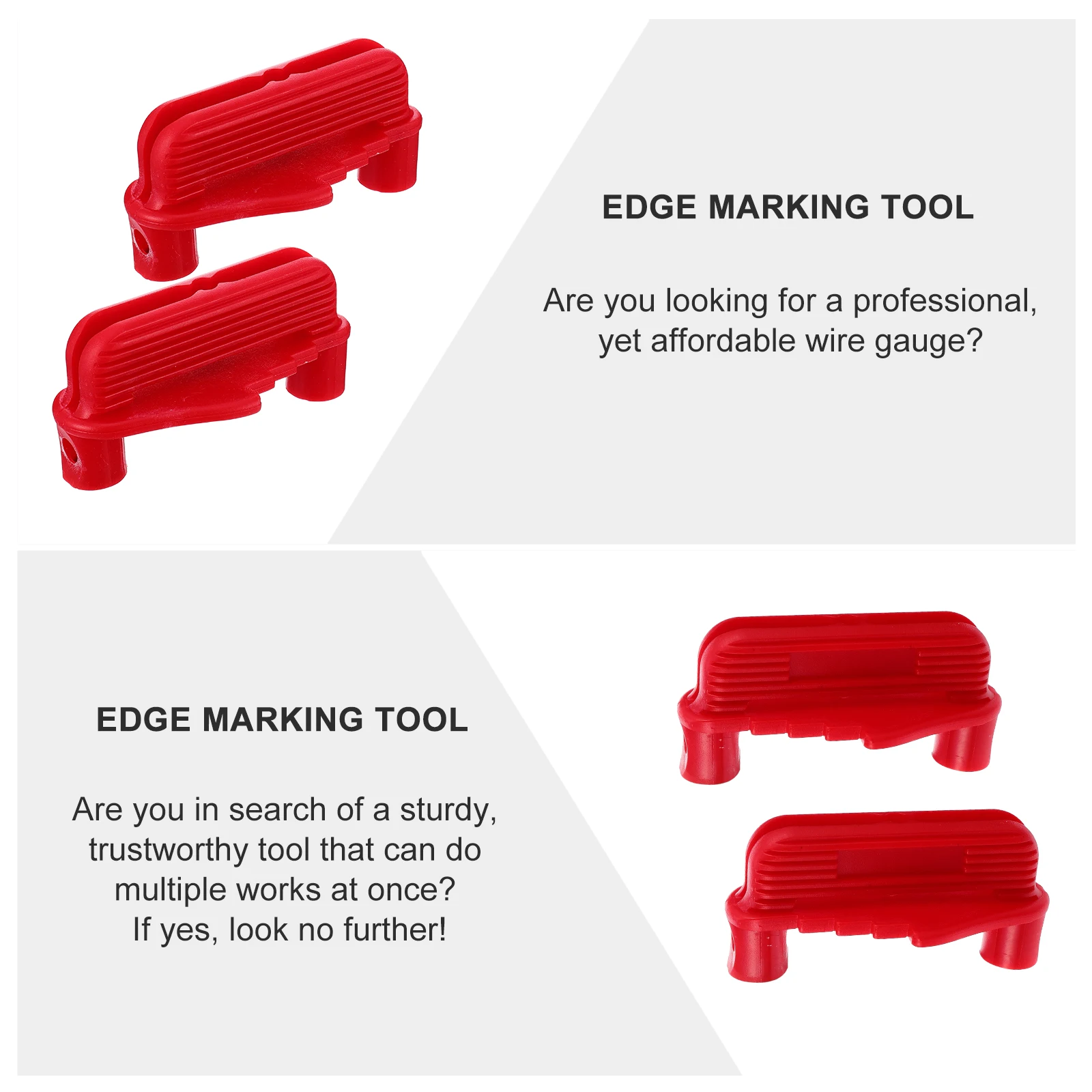 

2Pcs Drill Scribe ABS Plastic Center Line Marker Woodworking Tool Gauge 64mm Thickness Woodworking Tool Accessories