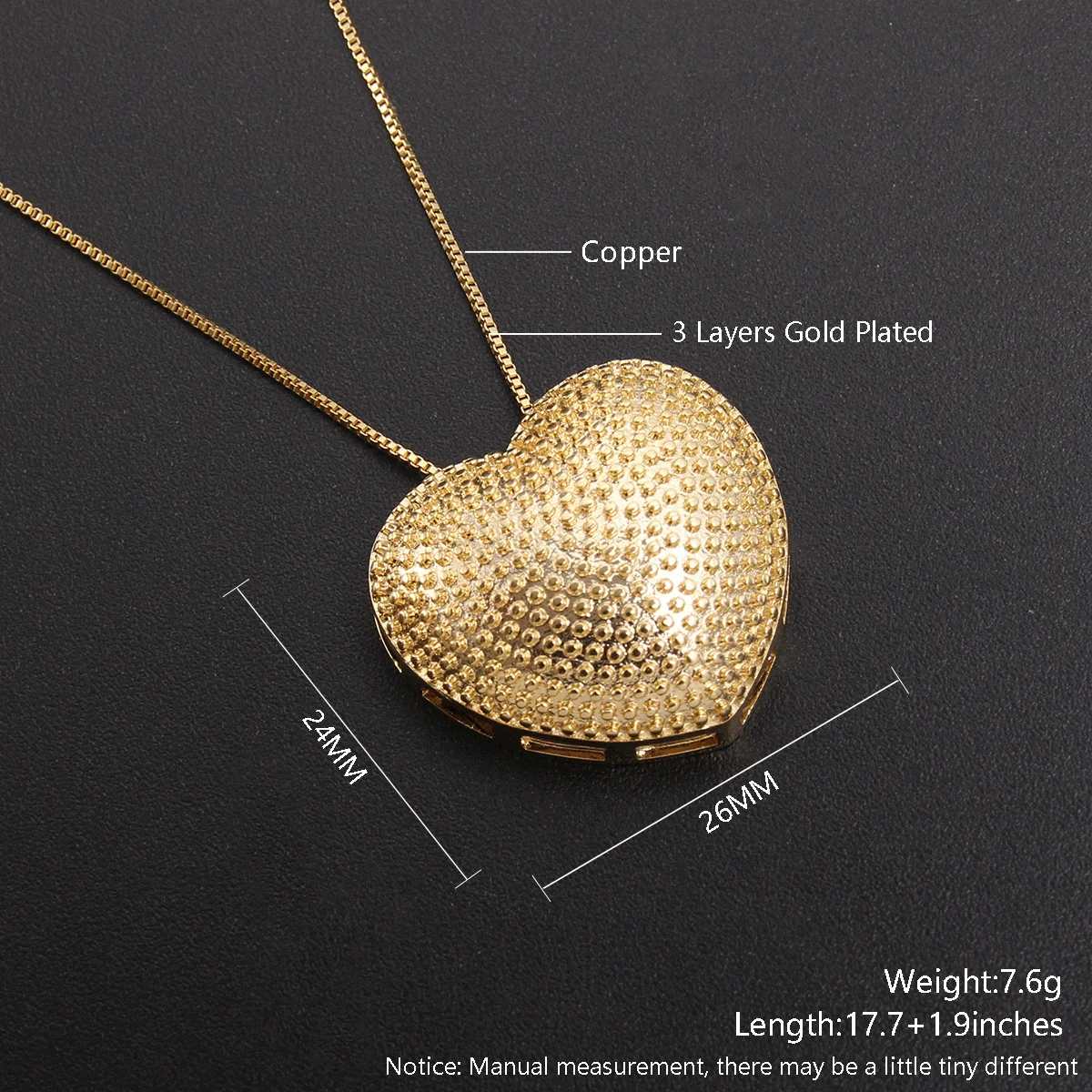 MHS.SUN Newest Gold/Silver Color Heart Pendant Necklace AAA Cubic Zircon Clavicle Chain Choker Jewelry For Chaming Women's Day