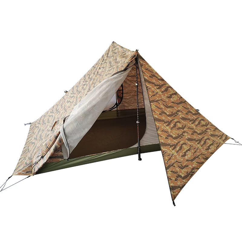 

Outdoor Camping Tents Lightweight Mountaineering 2 Person Waterproof Tent Foldable Ultralight Pyramidal Tent for 4 Seasons