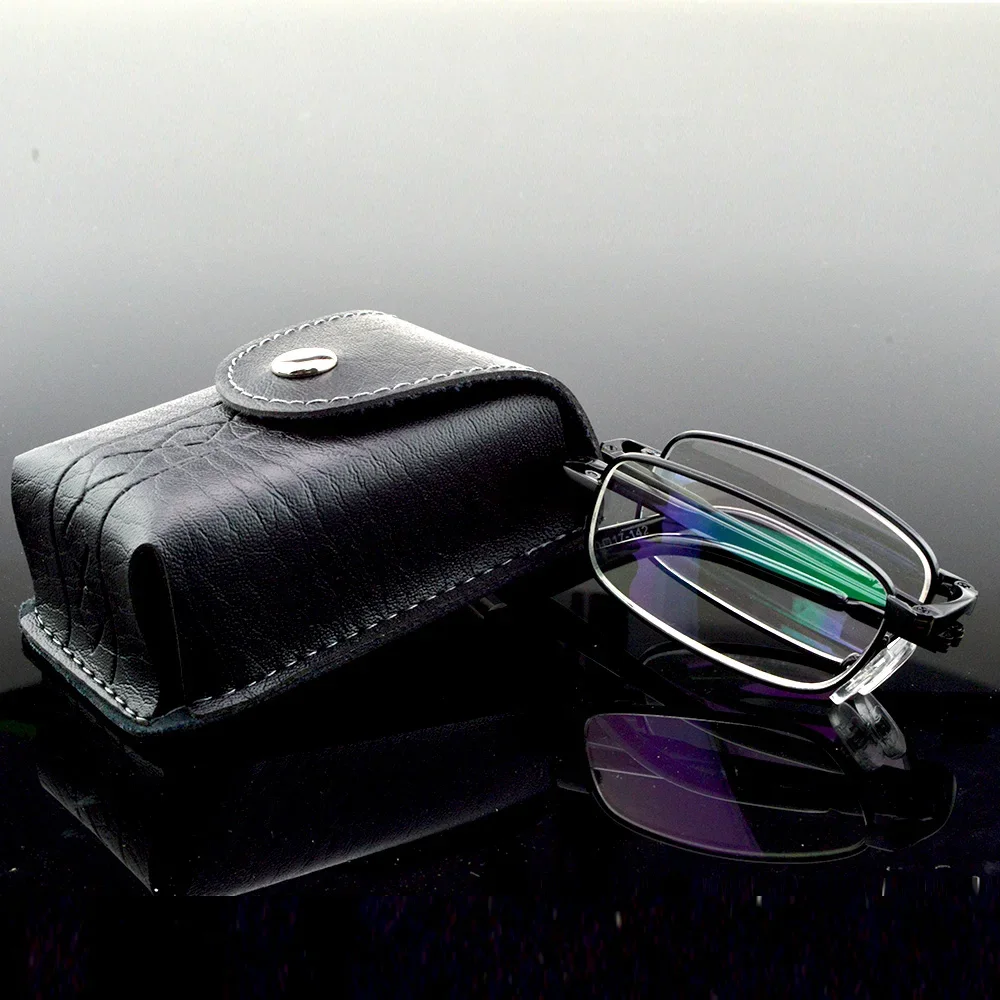 Clara Vida Titanium Alloy Black Foldable Portable Reading Glasses +0.75 +1.00 +1.5 +2.00 +2.5 +3 +3.5 +4