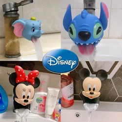 Disney-extensores de grifo de Mickey y Minnie Mouse para niños, accesorios para lavarse las manos en el baño, suministros de cocina