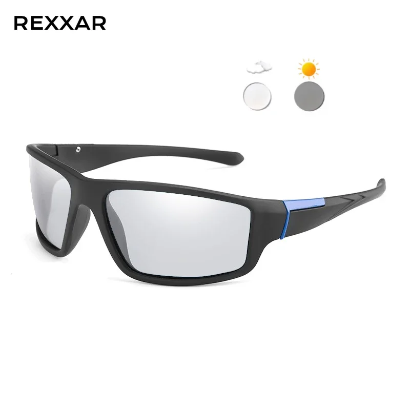 Photochrome Fahrradbrille Sport-Sonnenbrille für Männer und Frauen MTB Fahrrad-Eyewear Angeln Laufen Sonnenbrillen
