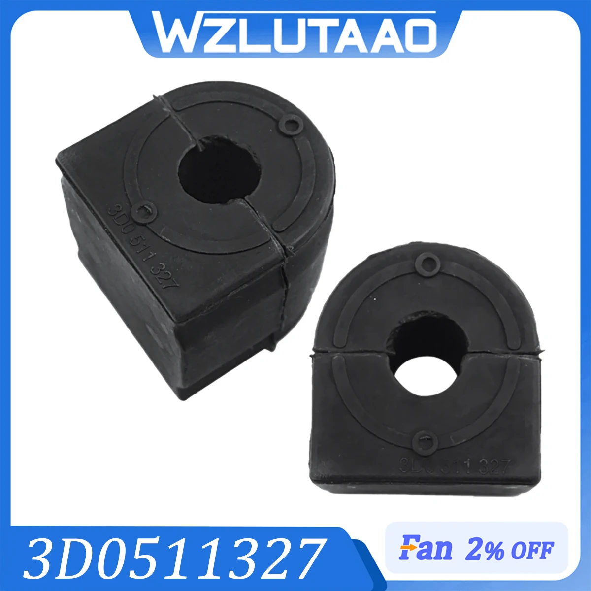1X / 2X 3D0511327 3D0 511 327 Rear Balance Rod Rubber Sleeve Stabilizer Rod Bushing For Audi A8D3 2003-2010