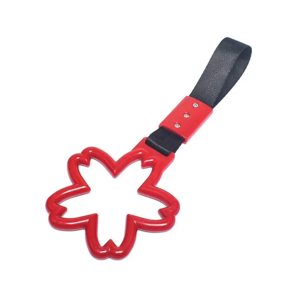 Cherry Blossom Car Handle Straps Silver/Black Strap Pendant Warning Hanging Ring Multi Color Plastic Car Crash Warning Strap