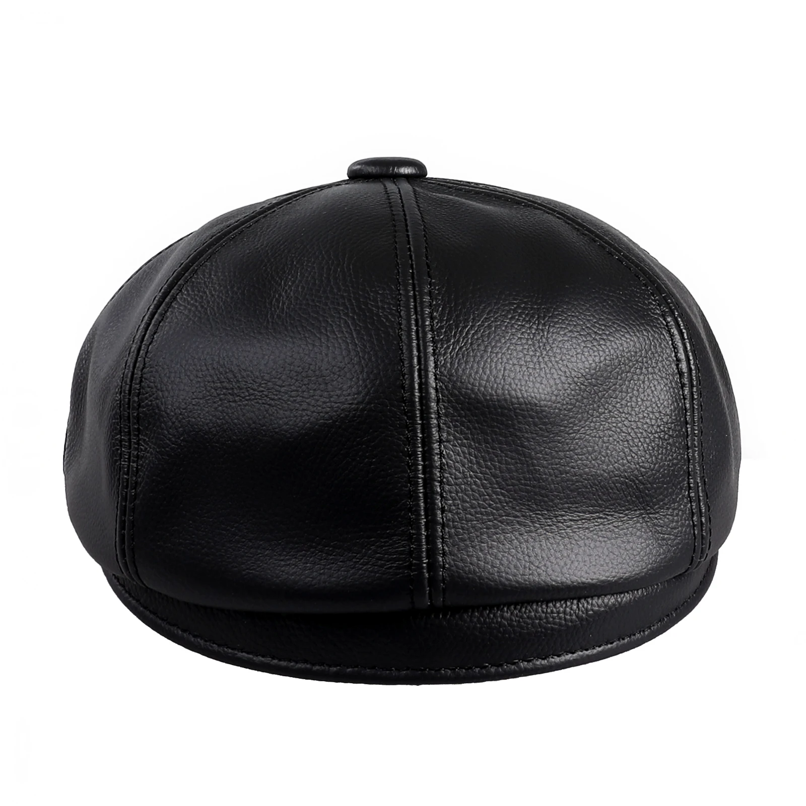 Boonjovia Herren Newsboy Flat Cap echtes Rindsleder Gatsby Efeu Golf Cabbie Fahr hut 8 Panels klassisches Design – Detail 11