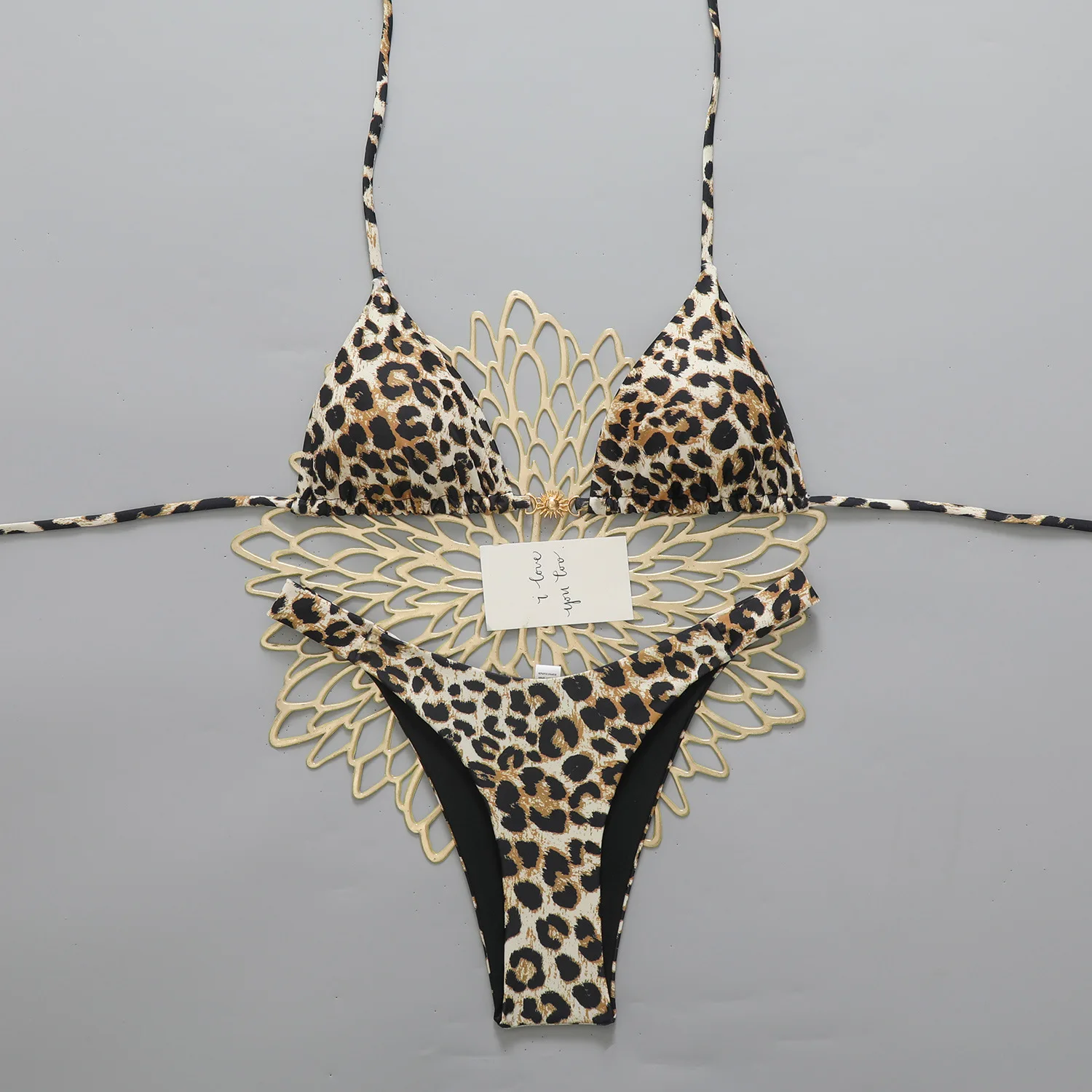 

2026 Sexy Leopard Micro Bikini Women Swimsuit String Female Swimwear Thong Bikinis Set Brazilian Biquini Beach Wear Bathing Suit