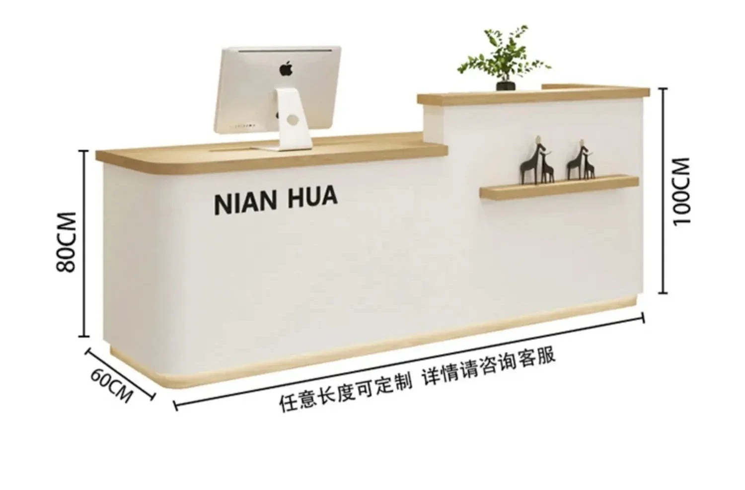 A Storage Modern Front Desk Reception Counter Blue Classic Business Reception Desks Beauty Salon Mostrador Recepcion Furniture