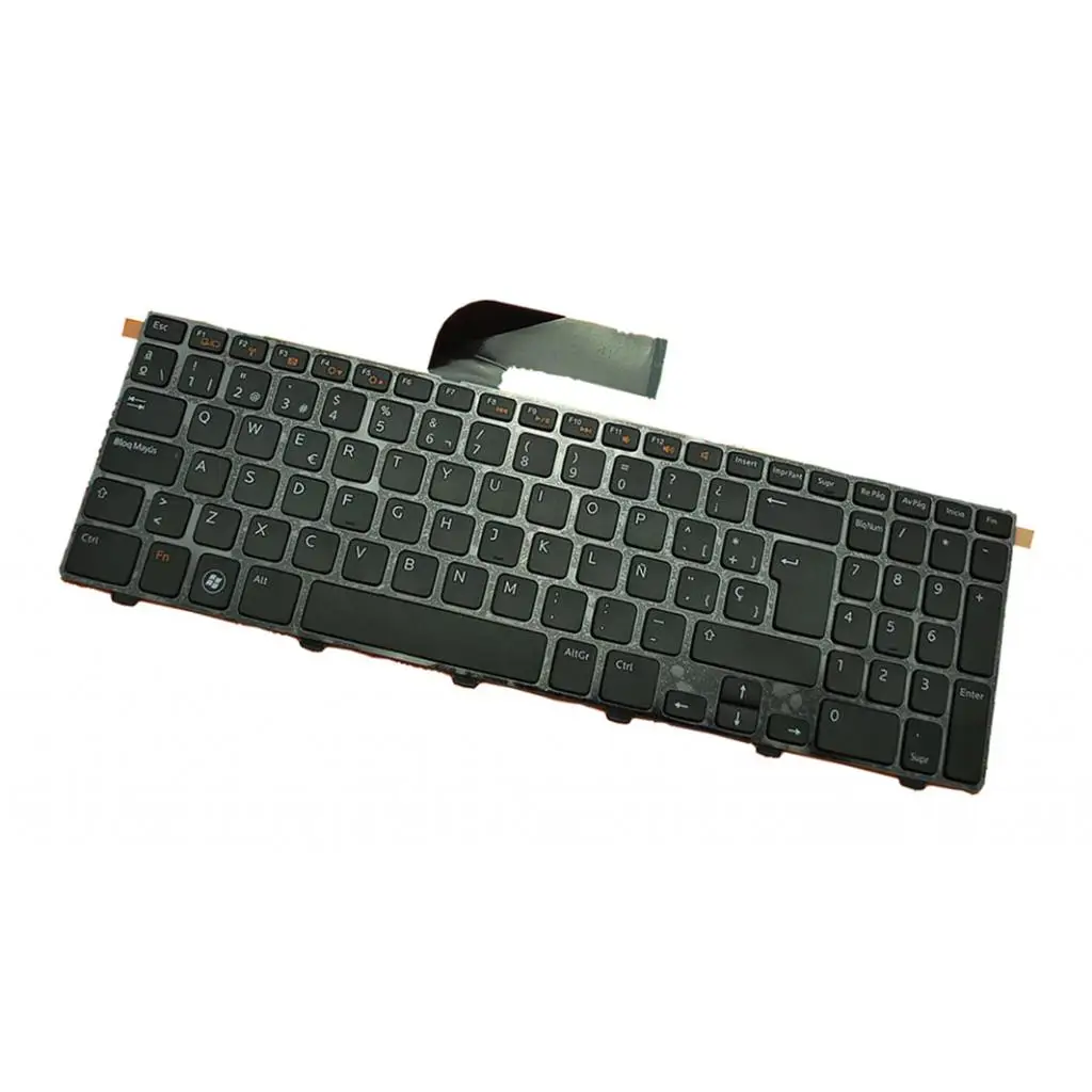 Plastic Slim Keyboard Replacement Spanish Layout for Inspiron 15R N5110 M5110 N 5110