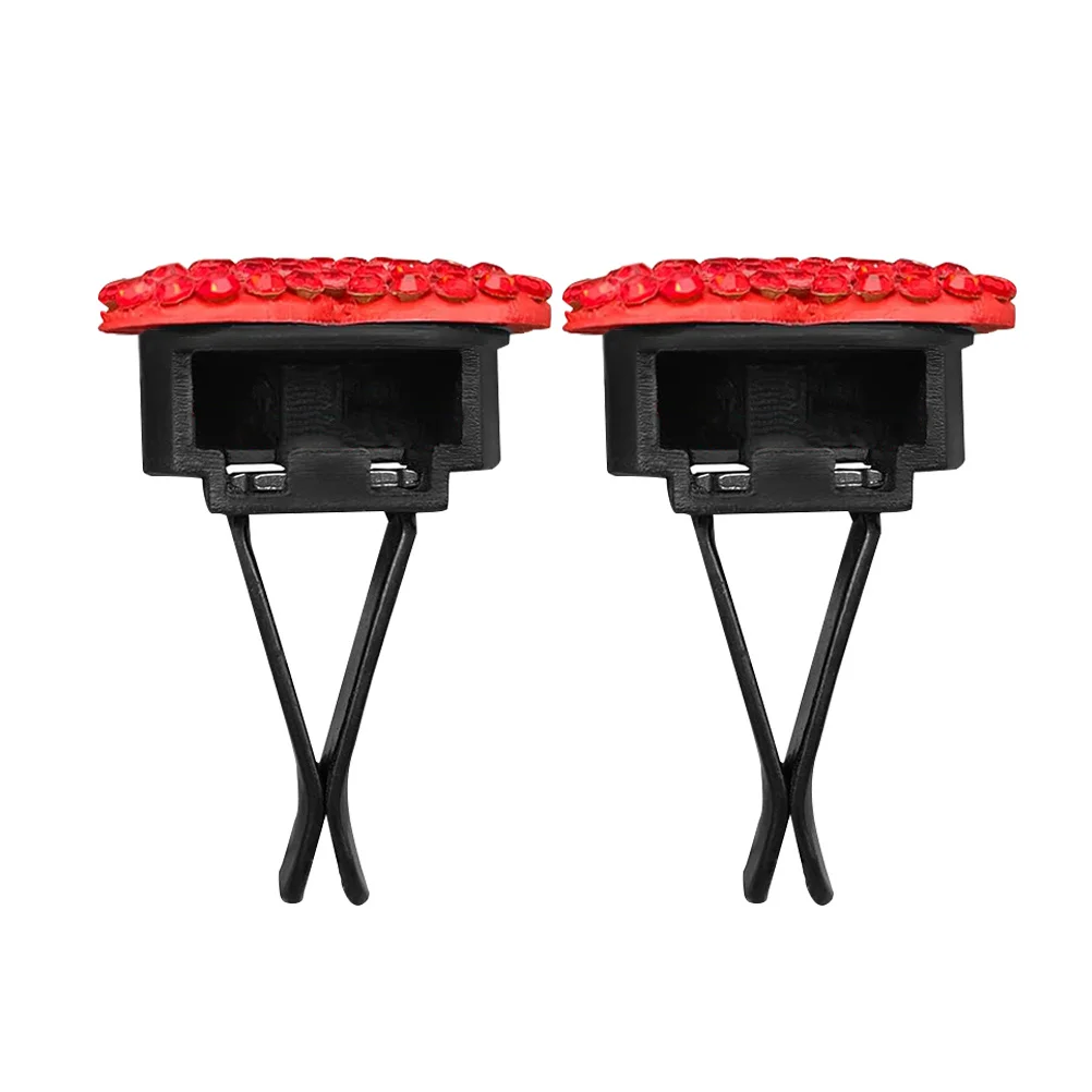 

2pcs Heart-Shaped Car Air Freshener Clip Aromatherapy Vent Diffuser Cute Car Interior Decor Auto Outlet Decoration