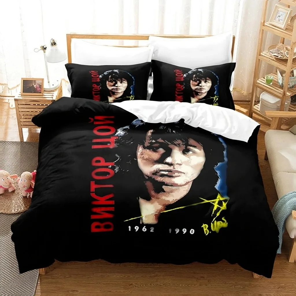 singer-v-viktor-tsoi-rock-bedding-sets-rock-star-bed-supplies-set-duvet-cover-comforter-set-bedding-set-luxury-birthday-gift