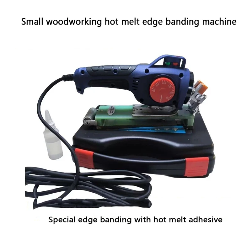 Self-Adhesive Edge Banding 220V Woodworking Portable Edge Banding Machine Adjustable Temperature Wood PVC Manual Edge Bander