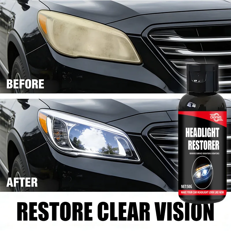 Car Headlight Restorer: DIY Scratch/Yellowing Fix for Enhanced Brightness & Aging Repair