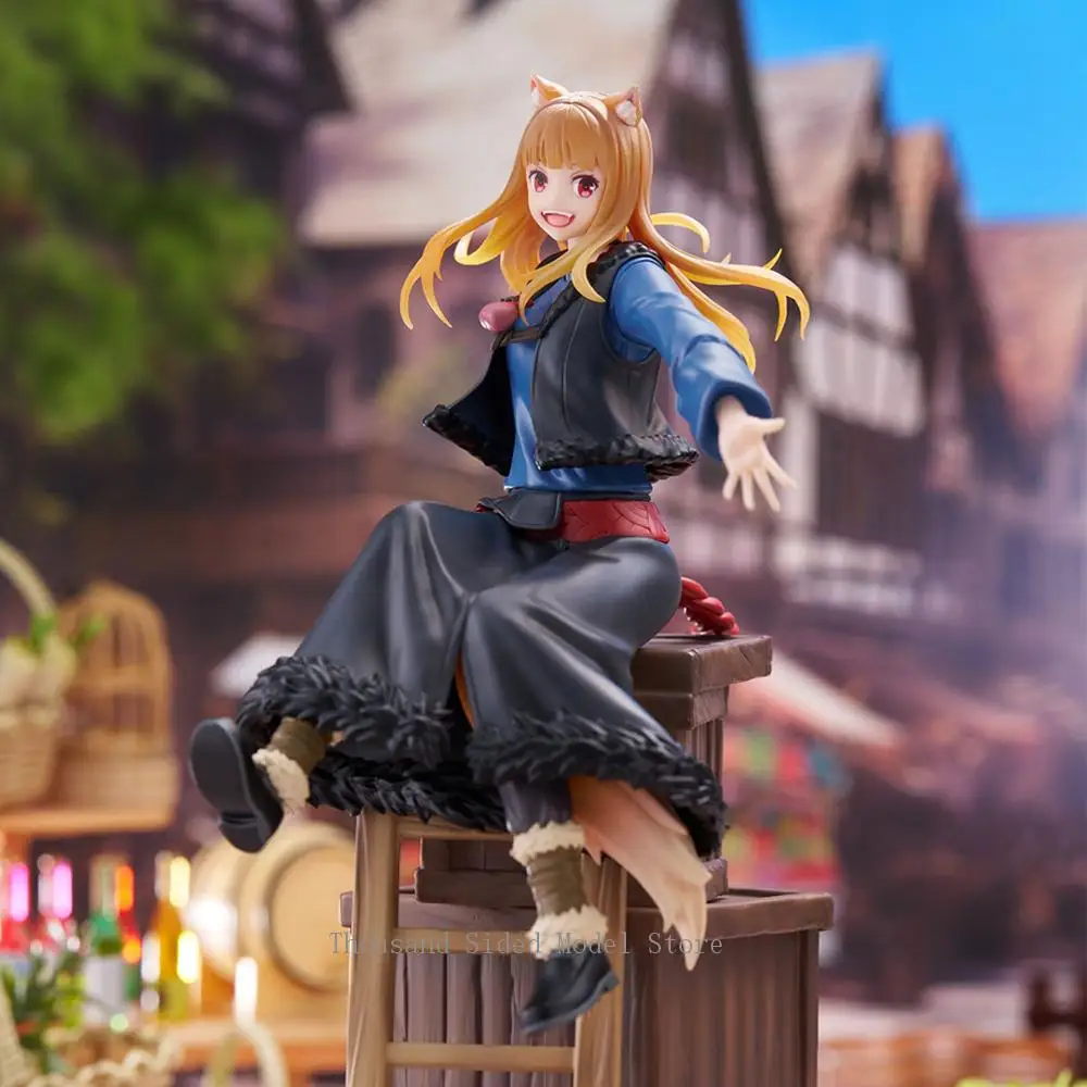 

In Stock Original TAITO Merchant Meets the Wise Wolf DRESSTA Holo Action Figure Anime Model Collectible Toys Birthday Gift 24Cm