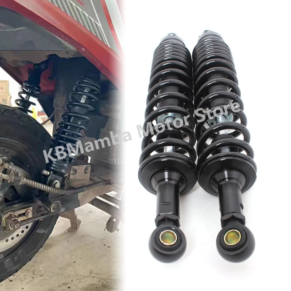 1 Pair Motorcycle Accessories Black 400mm Rear Suspension Shock Absorbers For Yamaha Honda Suzuki Kawasaki ATV Go Kart