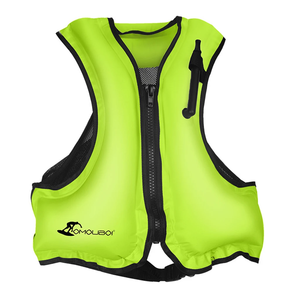 Adult Inflatable Life Jacket Swim Vest Snorkeling Floating Life Vest Swimming Drifting Surfing Water Sports Life Saving Jacket