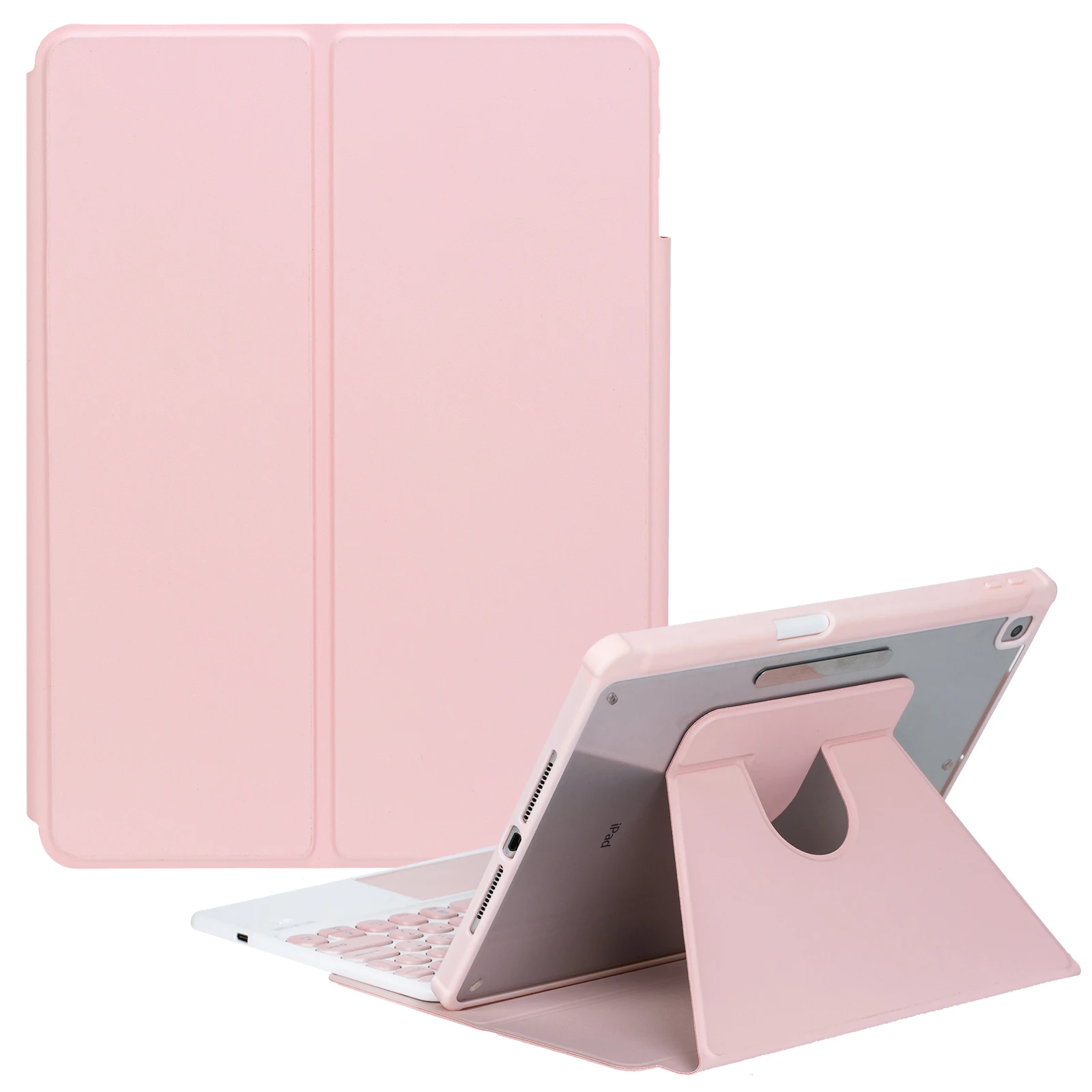 For iPad 10.9 (2022) Shockproof Stand Cover Tablet Leather Case Bluetooth Keyboard with Touchpad