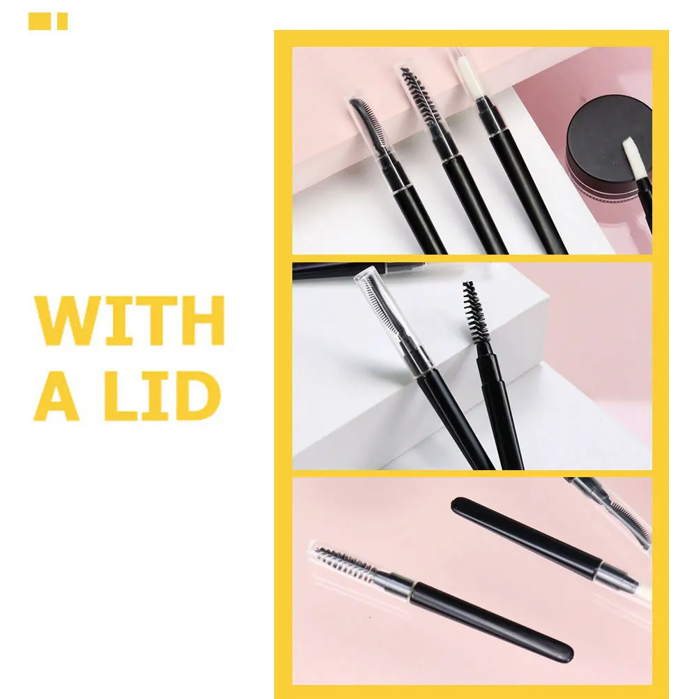 

20Pcs Portable Eyebrow Brush Caps Multipurpose Lash Comb Eyelash Separating Grooming Tools Makeup Supplies Brow