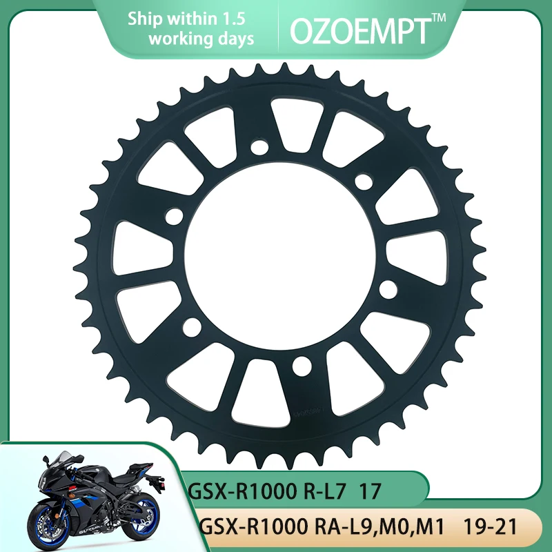 

OZOEMPT 520-45T Motorcycle Rear Sprocket Apply to GSX-R1000 A - M2,RA-L9,M0,M1,R-L7,RZ-L7,RZA-L8,RZA-M1,ZA-M1 YZF-R6