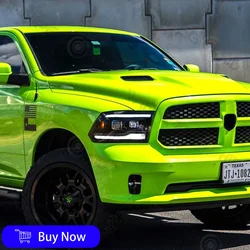 For Dodge Ram 1500 2500 2009-2018 Car Front Light High Configuration LED Headlight Lens Accessories Assembly Flashing Signal