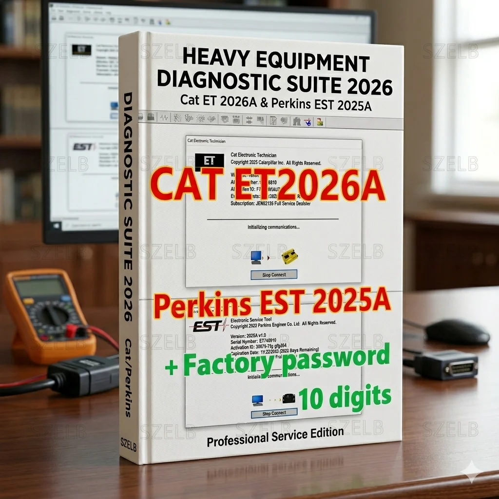 2026 for Caterpillar ET 2026A/2025A Electronic Technician +Perkins EST 2025A+Factory Password Generator 10 Digits Remote Install