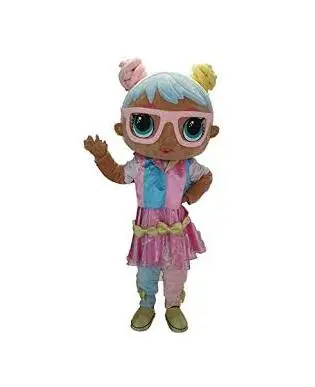 Adulto bonito de luxo unicórnio boneca menina mascote traje natal fantasia vestido halloween mascote traje navio livre