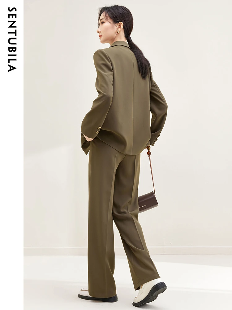 SENTUBILA Elegant Women Business Suit Blazer and Pants Sets Fall Outfits 2024 Fashion New Matching Sets Women Clothing 133Z49975