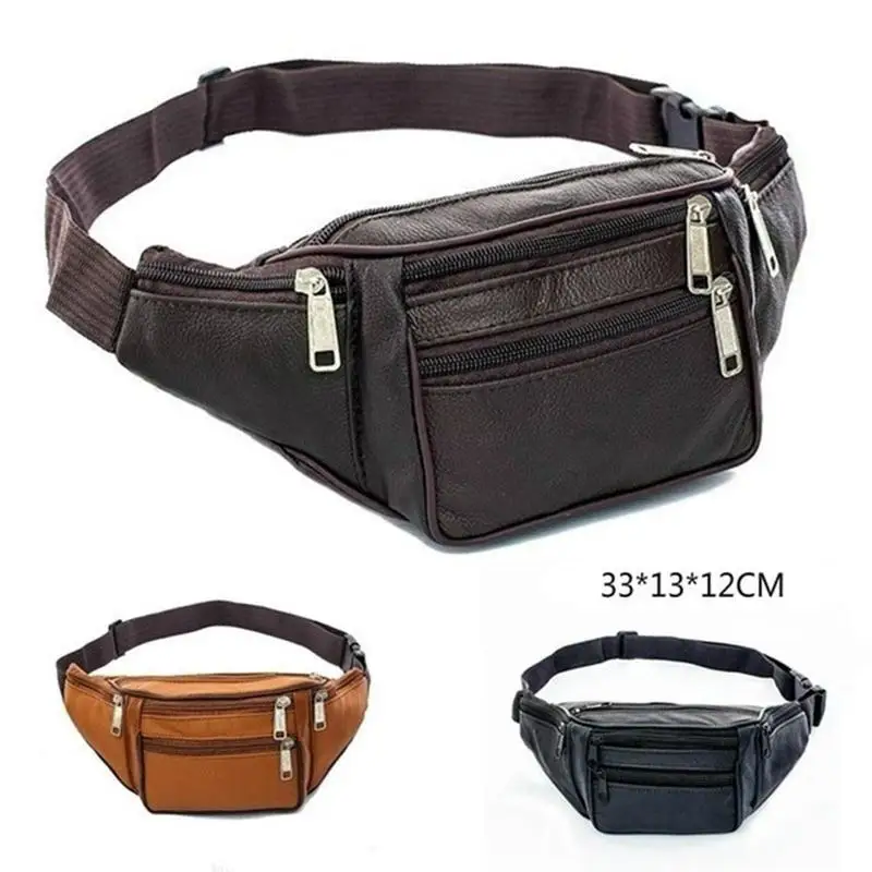Herren-Gürteltasche aus PU-Leder, Hüfttasche, Kunstleder-Bauchtasche, modische, luxuriöse kleine Umhängetasche für Männer – Detail 37