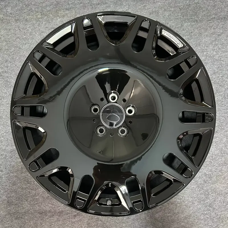 Hot Sale Custom17 18 19 20 22 24 Inch 5x112 5x130 5x120 5x114.3 Polished Black Monoblock Forged Wheels Aluminium Alloy New 4 pcs
