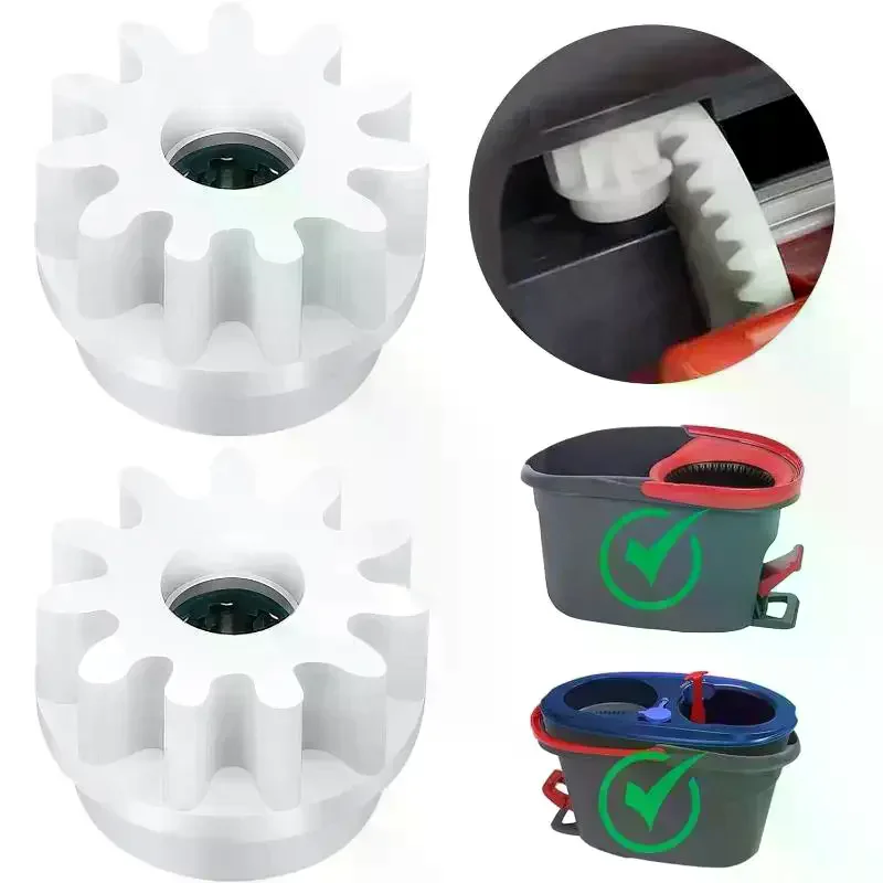 2/4Pcs Spin Mop Bucket Gear Easy Mop Pedal Bearing Gears Mop Pedal Gear Replacement Parts Mop Bucket Accessories