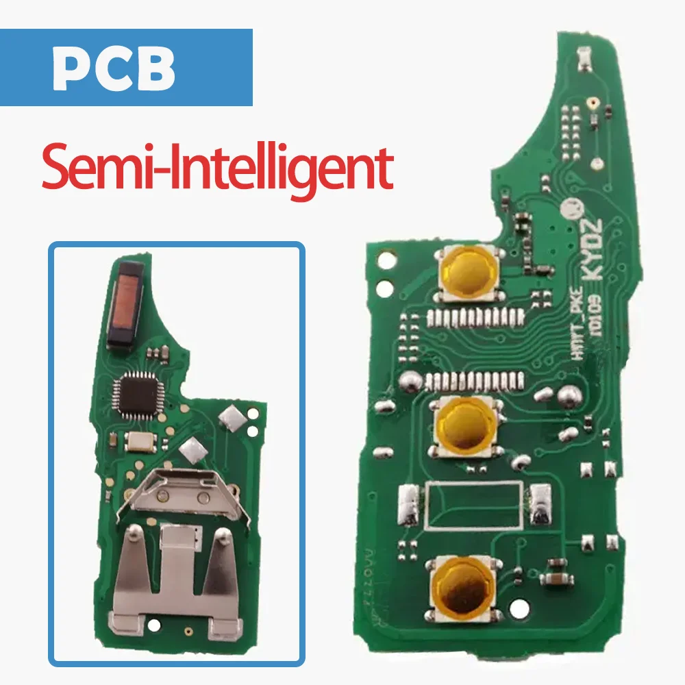 

Auto Remote Circuit Board ASK 315/434MHz 3 Buttons Semi-Intelligent Megamos AES Chip Car PCB MQB Platform For Volkswagen