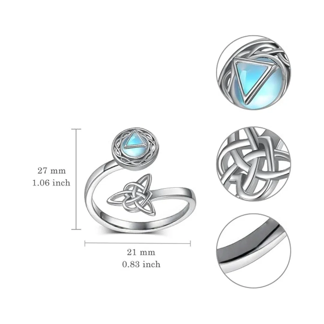 Spinning Lucky Planet Rings Rotating Adjustable Open Ring for Index Finger Minimalist Celestial Jewelry for Women Wholesale Pric