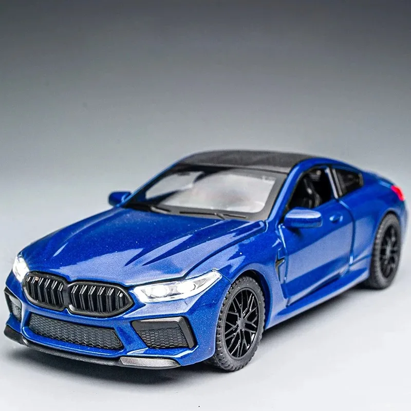 1:32 Alloy Car Diecasts & Vehicles Model Compatible With BMW M8 Coupe Vehicle Home Trendy Ornaments & Bedroom Desktop Decoration