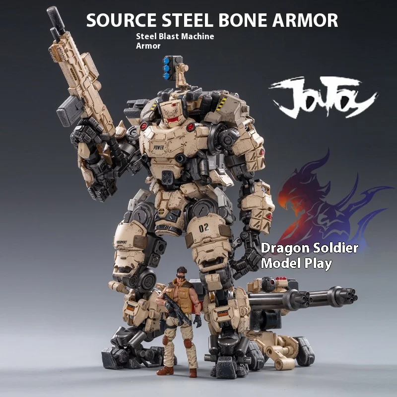 

Joytoy Dark Source Steel Bone Transforming Robot Model Collectible Action Figure Toy Gift Iron Skeleton Plaything