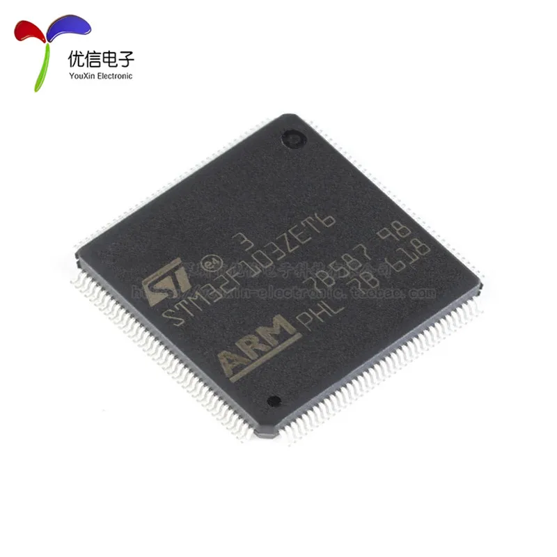 Free shipping  STM32F103ZET6 LQFP-144 ARM Cortex-M3 32MCU     10PCS