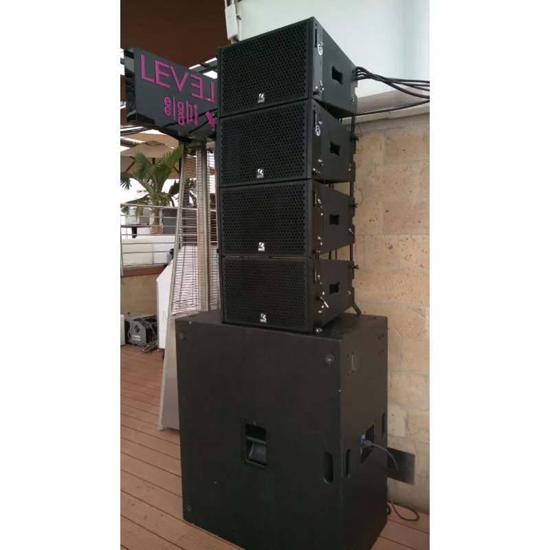 10 Inch Active Passive Line Array Speaker Set Professional Audio for Wedding Party Church view 3