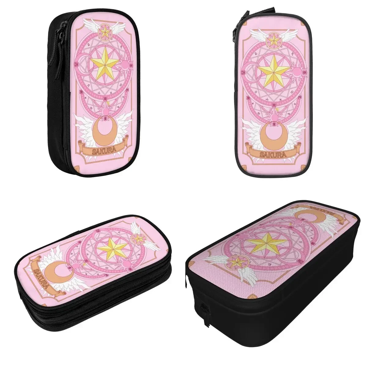 Pink Cute Anime Cardcaptor Sakura Pencil Cases Lovely Pen Bag for Student Big Capacity Office Gift Pencilcases
