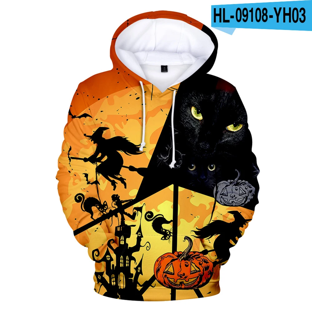 

New Creative Halloween Men Women Hoodies Sweatshirt Harajuku Graphic Printed Pattert Cute Pullovers Fashion Autumn Tops Clothes