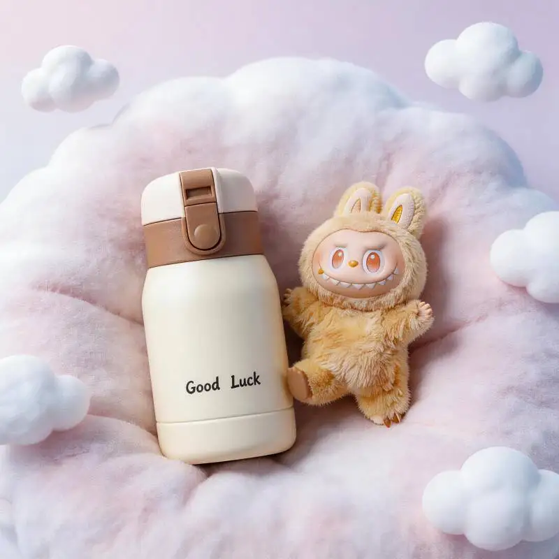 

POP MART THE MONSTERS Forward High Energy Series LABUBU Doll Daily Necessity Vacuum Cup Life Insulated Flask